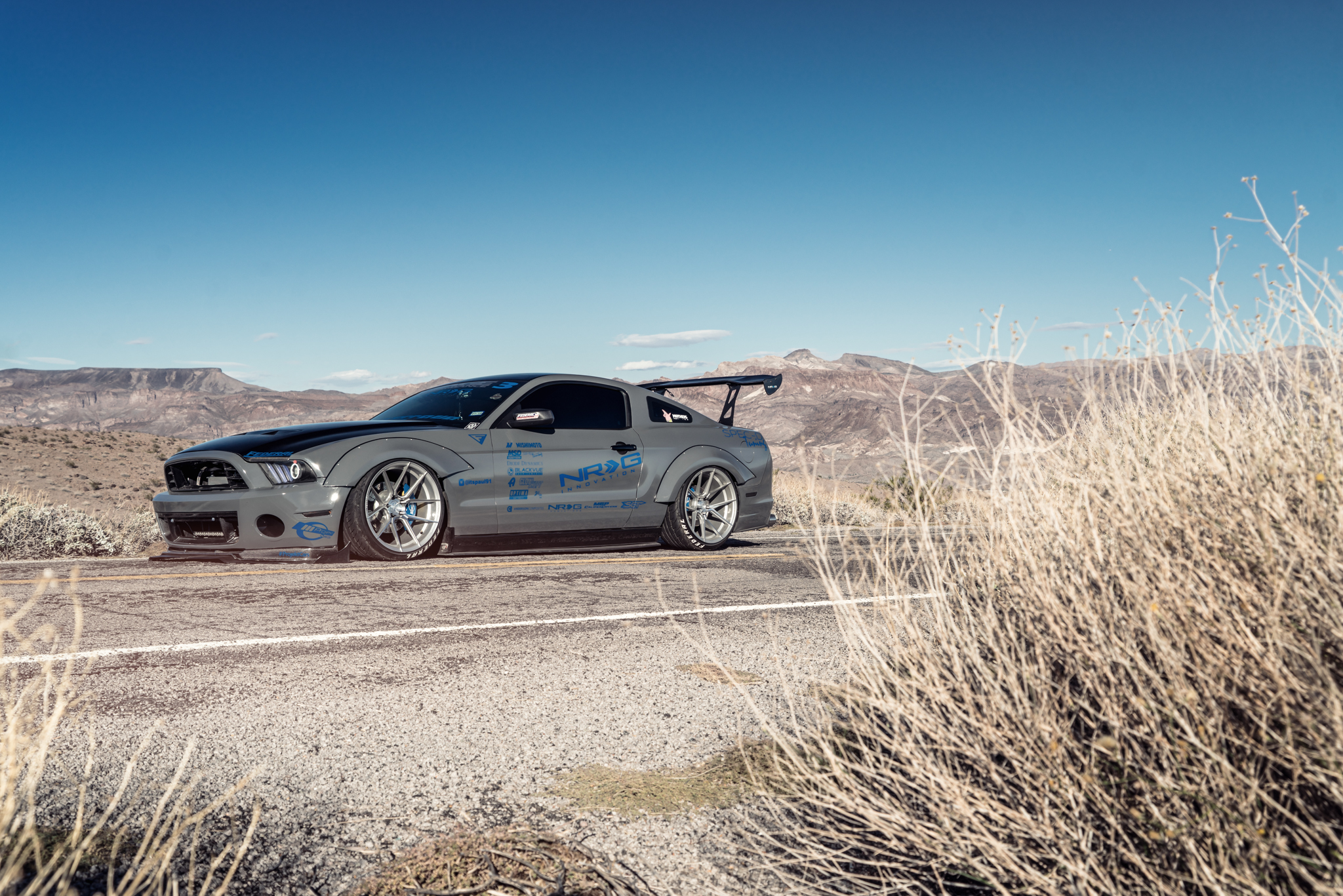 2014 Ford Mustang Widebody - FR8 Silver-1