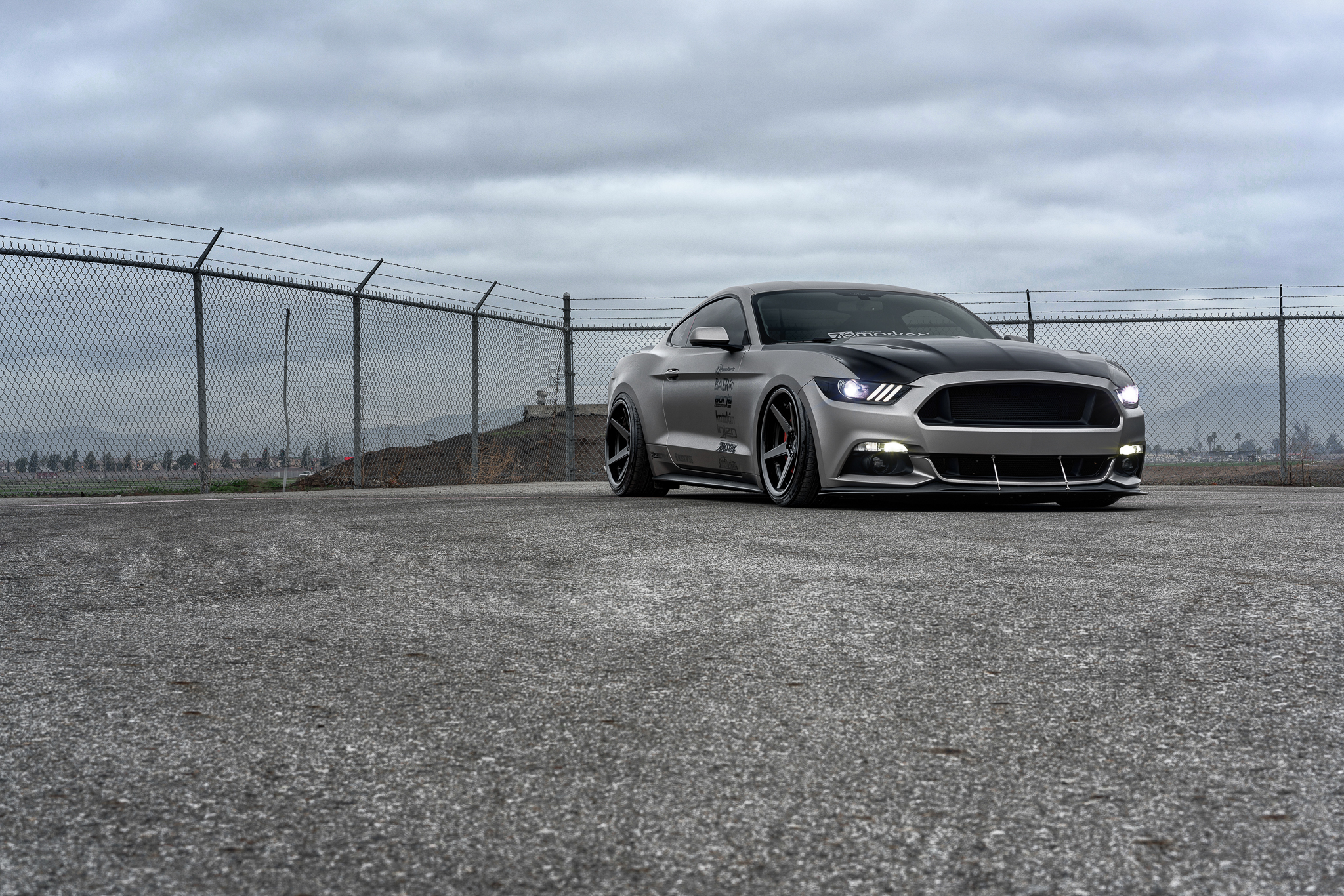 2016 Mustang with FR3 Matte Black (1 of 6)