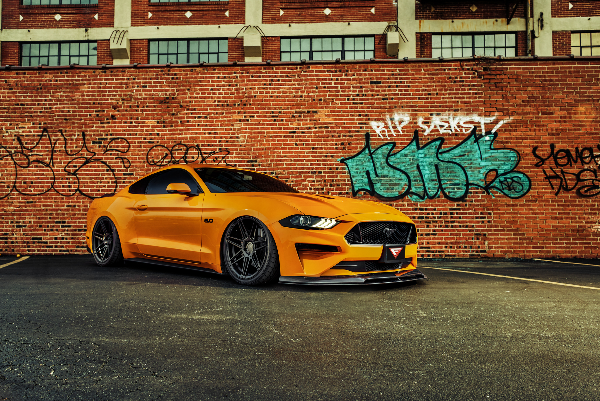 2018 Ford Mustang GT Bagged - FR6 Matte Black (5 of 20)